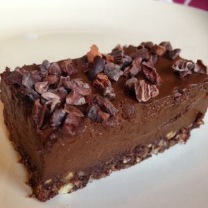 chocolate cashew cheesecake  at The Naked Deli - Heaton in Newcastle Upon Tyne