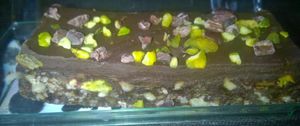 Cacao fudge and pistachio brownie at The Naked Deli - Gosforth in Newcastle Upon Tyne