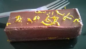 Chocolate orange cheese cake at The Naked Deli - Gosforth in Newcastle Upon Tyne