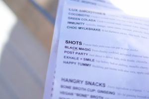 1 of Many Menus at East London Juice in East London