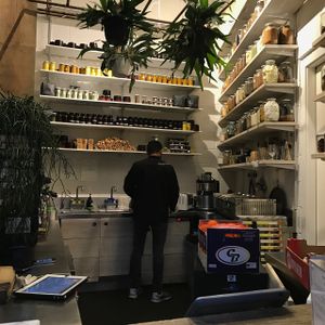 kitchen at East London Juice in East London