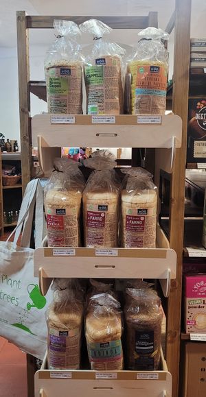 Organic bread and gluten free at Green Beans in Lisbon