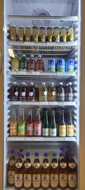 Kombucha, Club Mate, Charitea, Lemonaid at Green Beans in Lisbon