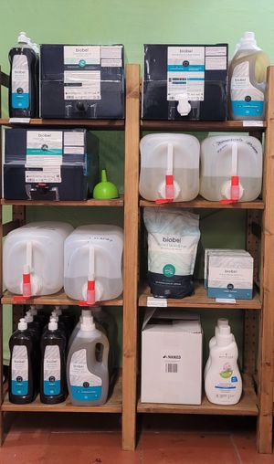 Household in Bulk
Laundry, Dishes, Multisurfaces 
Washing up dishes tabs
#AllegroNatura #Bioermi #Biobel at Green Beans in Lisbon