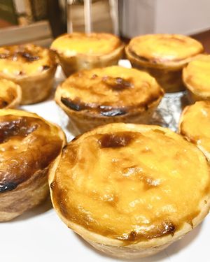 Vegan Custard Tart at Green Beans in Lisbon