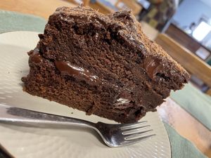 Chocolate mousse cake  at Green Beans in Lisbon