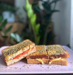 Tomato and V.Cheese Toastie | Tosta de Tomate at Green Beans in Lisbon