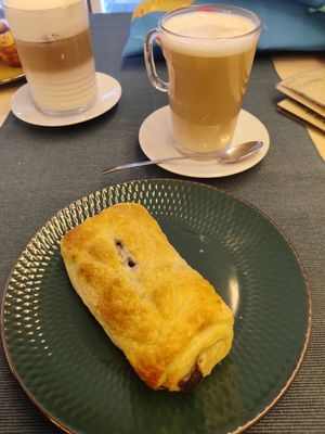 Napolitana de chocolate at Green Beans in Lisbon