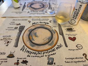 The table setting... at Green Beans in Lisbon