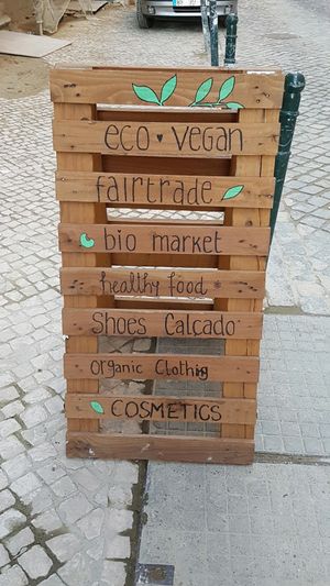 green beans street sign at Green Beans in Lisbon