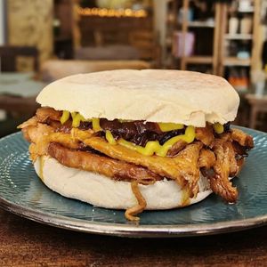 Seitana - Tipical portuguese dish veganized at Green Beans in Lisbon