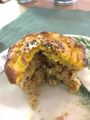 Tofu leek pie  at Green Beans in Lisbon