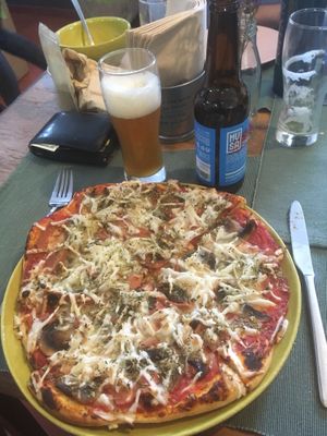 Pizza at Green Beans in Lisbon