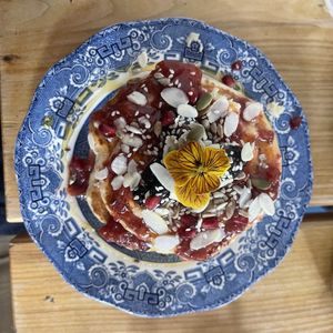 Pancakes day special  at Velocity Cafe in Inverness