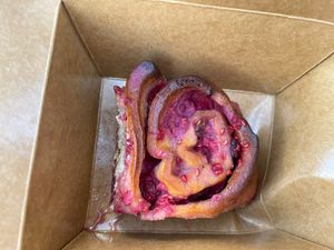 White chocolate and raspberry  at Velocity Cafe in Inverness