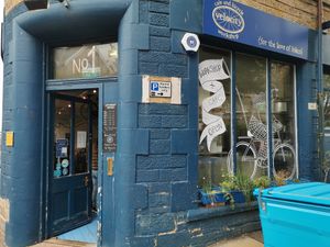 Outside at Velocity Cafe in Inverness