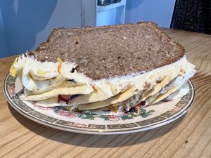 Ginger cake   at Velocity Cafe in Inverness