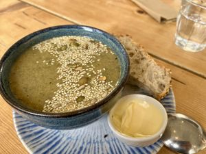Soup of the day   at Velocity Cafe in Inverness