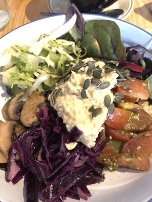 Salad bowl. Absolutely delicious!  at Velocity Cafe in Inverness