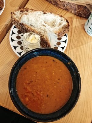 Vegan Soup  at Velocity Cafe in Inverness