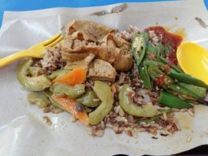Mixed Vege Rice at The Vegetarian in East Singapore
