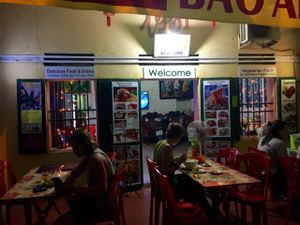 front of restaurant at Bao Anh in Ninh Binh