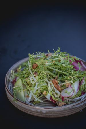 Apple and Kohlrabi salad with toasted hazelnuts at Little Bird in Dublin
