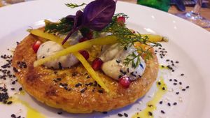 Carrot & thyme pancakes at Filmore & Union in Skipton