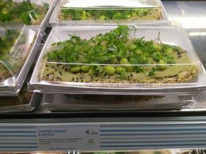 Tartine amande et avocat at Cojean - Madeleine in Paris