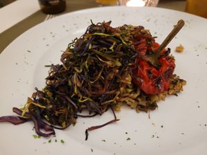 Stuffed paprika at Olives Restaurante in Funchal