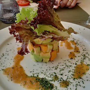 Avocado & Tamarillo Salad at Olives Restaurante in Funchal