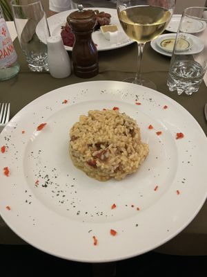 Sun dried tomato risotto  at Olives Restaurante in Funchal