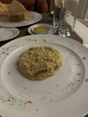 Sun dried tomato risotto   at Olives Restaurante in Funchal