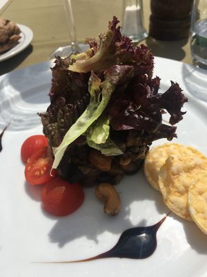 Mushroom and cashew salad  at Olives Restaurante in Funchal