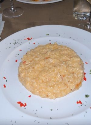 Risotto with sundried tomatooes  at Olives Restaurante in Funchal