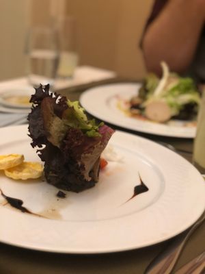 The mushroom salad(vegan) at Olives Restaurante in Funchal