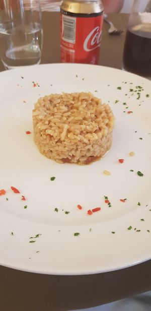 Sun dried tomato risotto- vegan at Olives Restaurante in Funchal