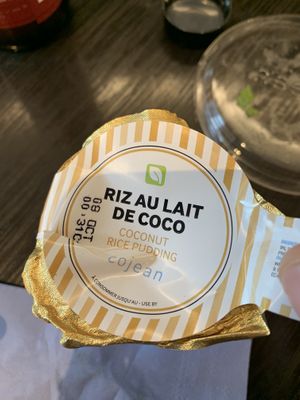 Coconut rice pudding at Cojean - Beaugrenelle  in Paris