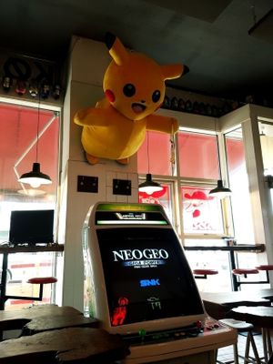 game time! at Ramen to Biru - Vesterbro in Copenhagen