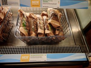 Avocado humus, pickles at Cojean - Haussmann in Paris