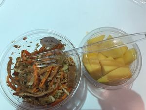 Thai curry and mango  at Cojean - Kleber in Paris