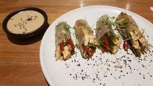 Fresh spring rolls were also great at Armonica Cafe in Lima