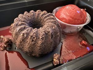 Vegan brownie  at Wynn Hotel - Allegro in Las Vegas