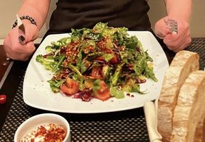 Asked for a big salad, got a big salad. Really enjoyed it.  at Wynn Hotel - Allegro in Las Vegas