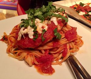 Gardein Chick'n Parmigiana  at Wynn Hotel - Allegro in Las Vegas