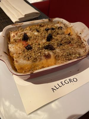 Vegan bakes cannelloni   at Wynn Hotel - Allegro in Las Vegas