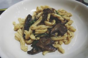 Vegan Mushroom Pasta - Dinner at Two Chaps at Two Chaps in Marrickville