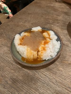 Coconut granita with tapioca pearls and finger lime and passion fruit   at Two Chaps in Marrickville