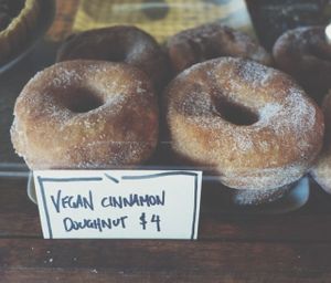 Vegan Cinnamon Donut at Two Chaps in Marrickville