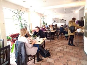 dining area at Terapija in Riga